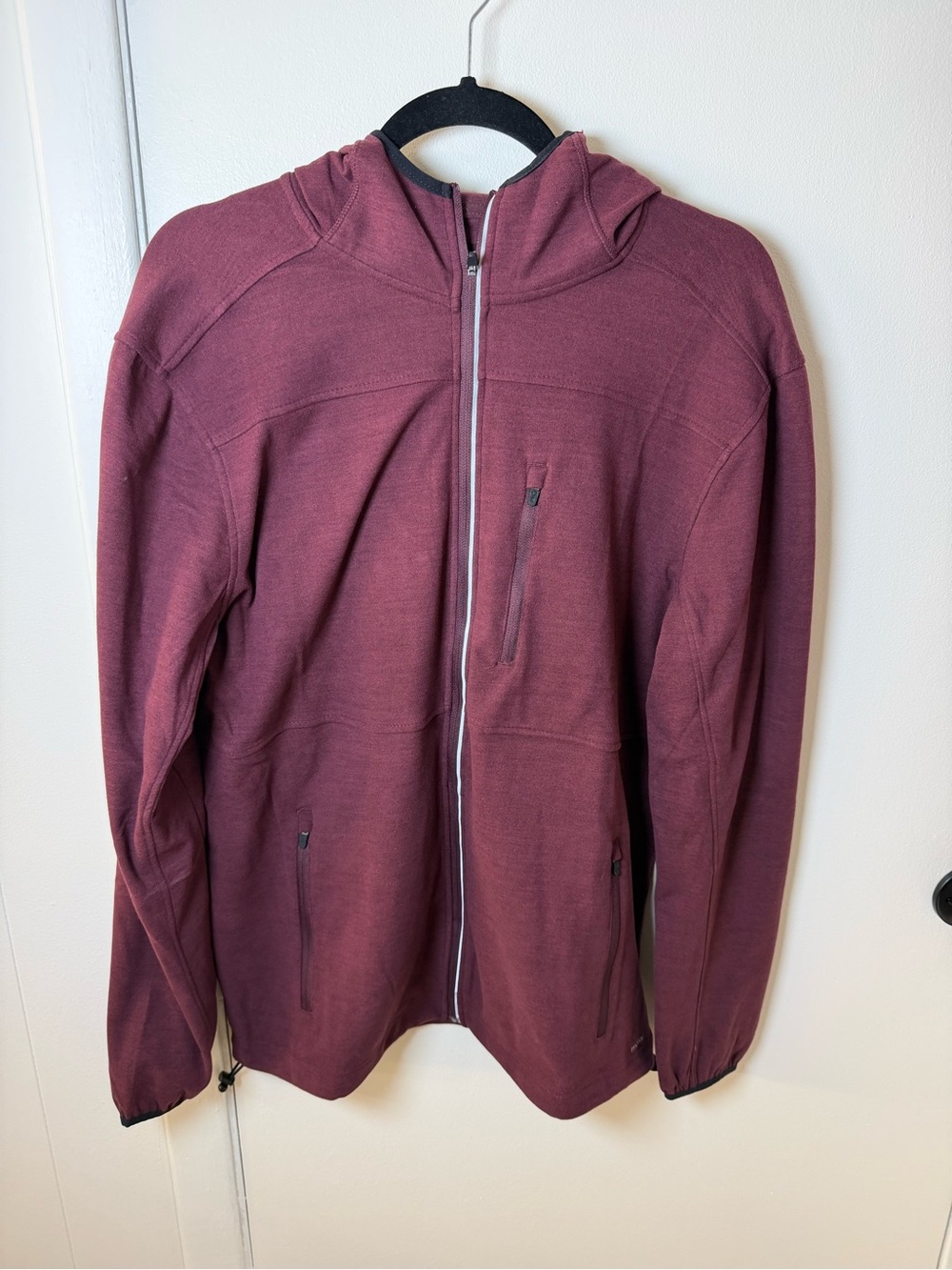 Motion | Full‑Zip Hoodie Jacket | Wine | Men’s L | NWT